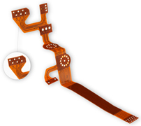 Two Layer Flex with rigidized component assembly areas